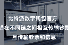比特派数字钱包官方  用户不错在不同链之间相互传输钞票和信息