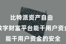 比特派资产自由  比特派数字财富平台能干用户资金的安全